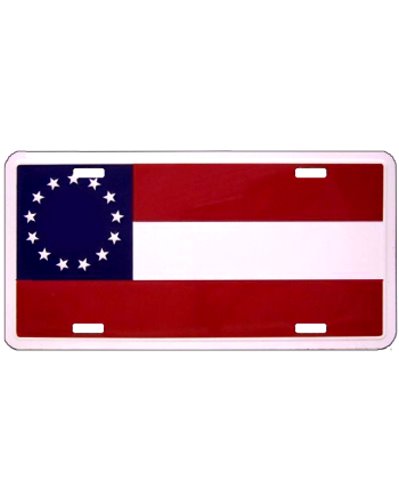 Confederate First National (13 star) car tag